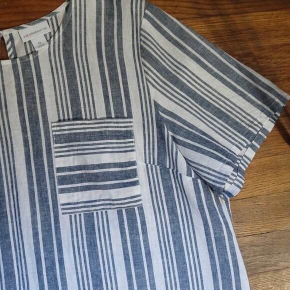 LIZ CLAIBORNE short sleeve linen blend top (XL) - Picture 5 of 12